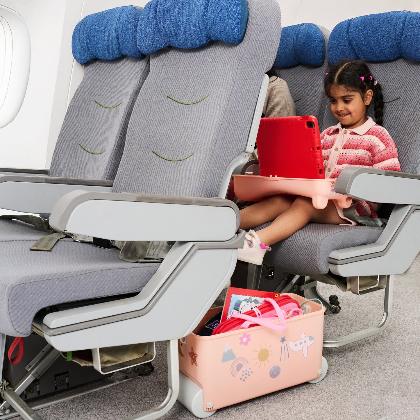 Kids Ride-on Suitcase: Dusty Pink
