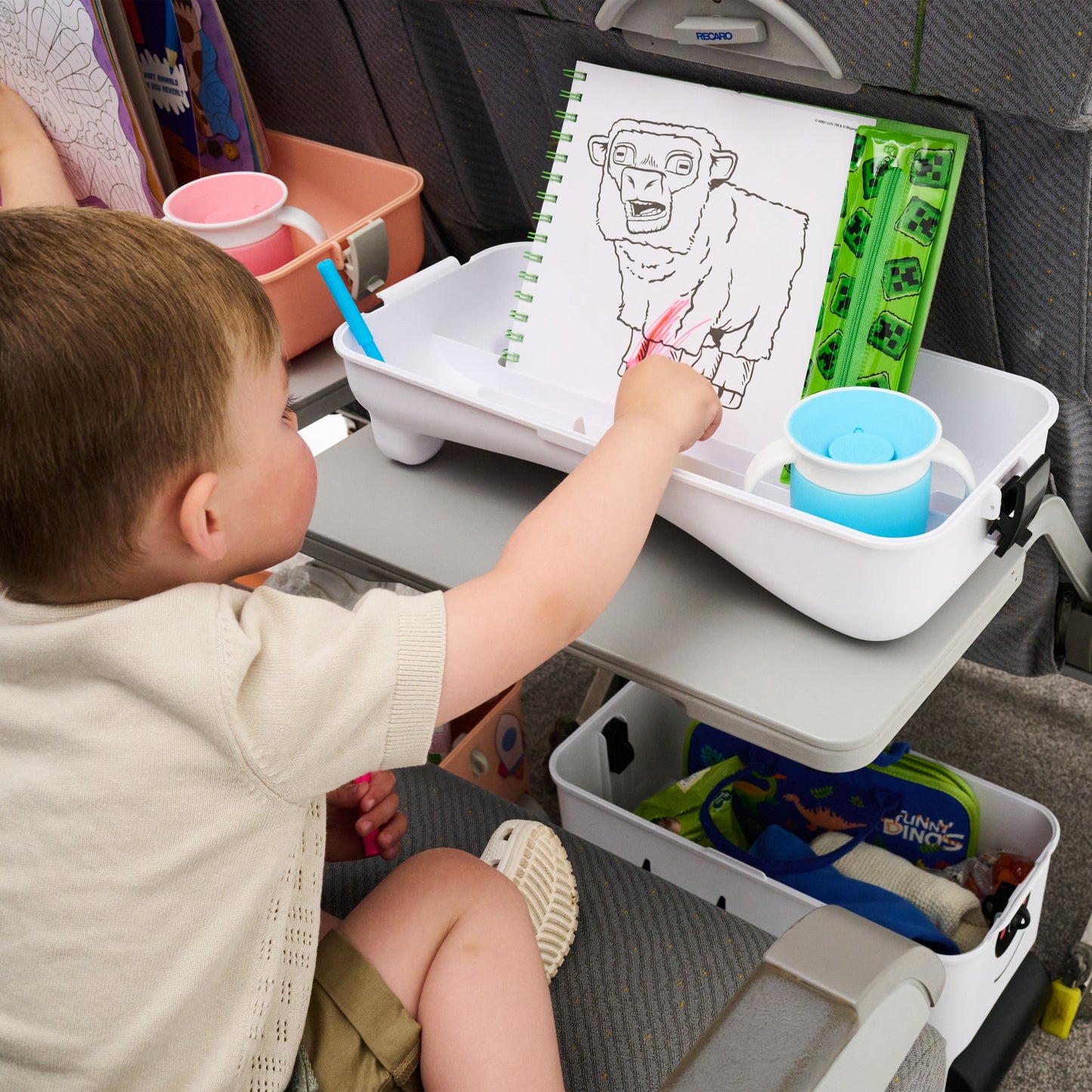 Kids Ride-on Suitcase: Zebra
