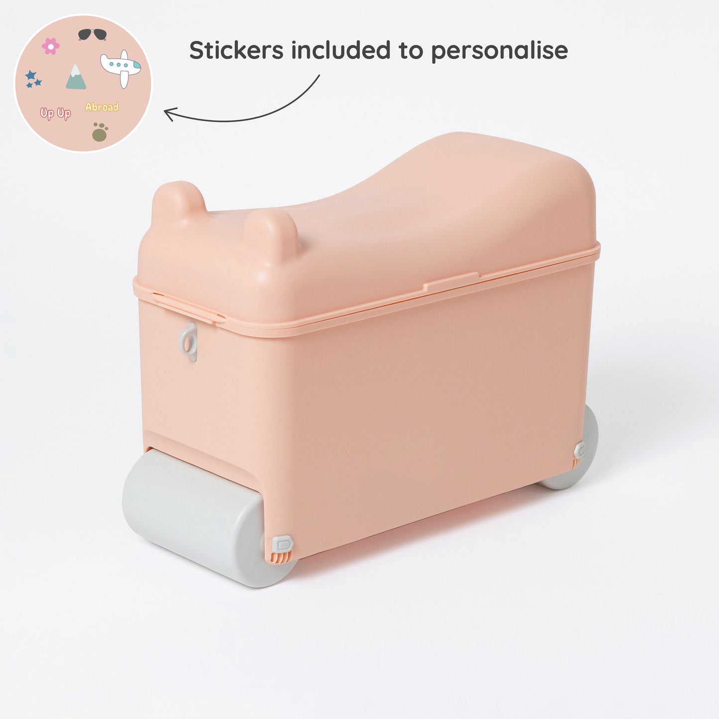 Kids Ride-on Suitcase: Dusty Pink