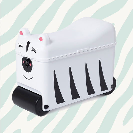 Kids Ride-on Suitcase: Zebra