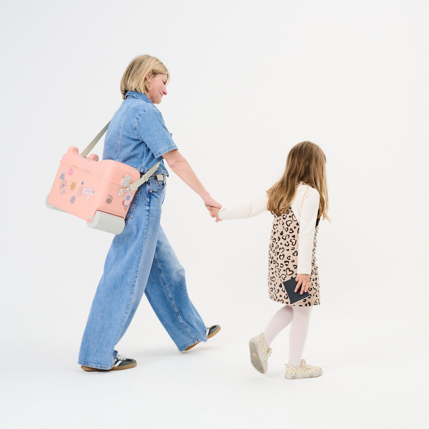 Kids Ride-on Suitcase: Dusty Pink