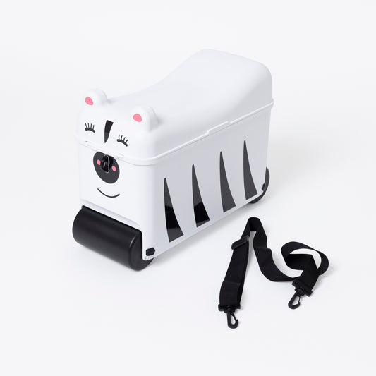 Kids Ride-on Suitcase: Zebra