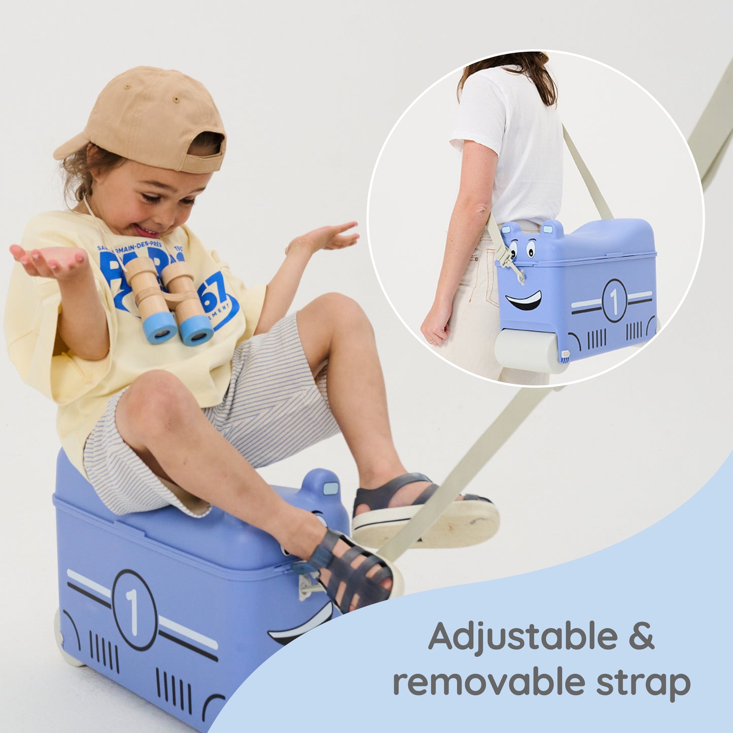 Kids Ride-on Suitcase: Racing Car