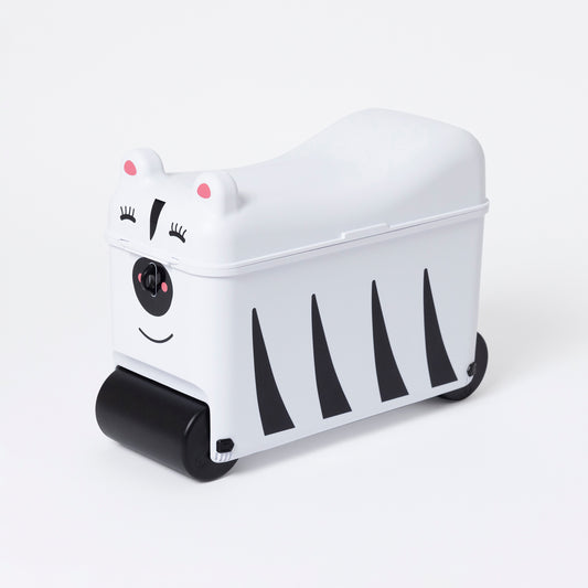 Kids Ride-on Suitcase: Zebra