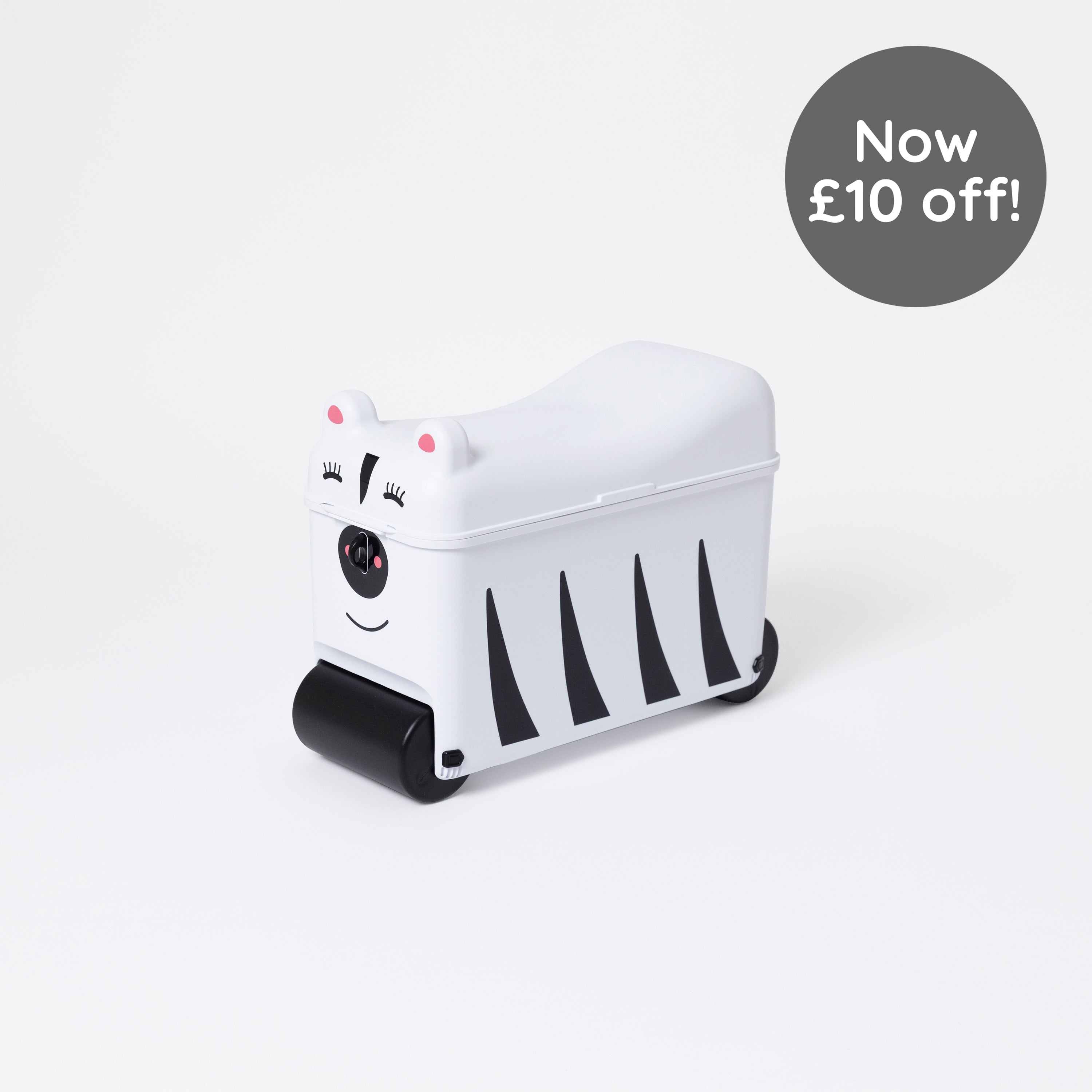 Kids Ride-on Suitcase: Zebra