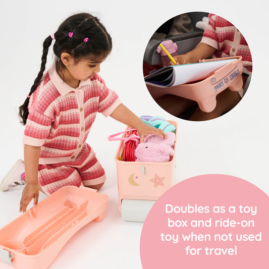 Kids Ride-on Suitcase: Dusty Pink