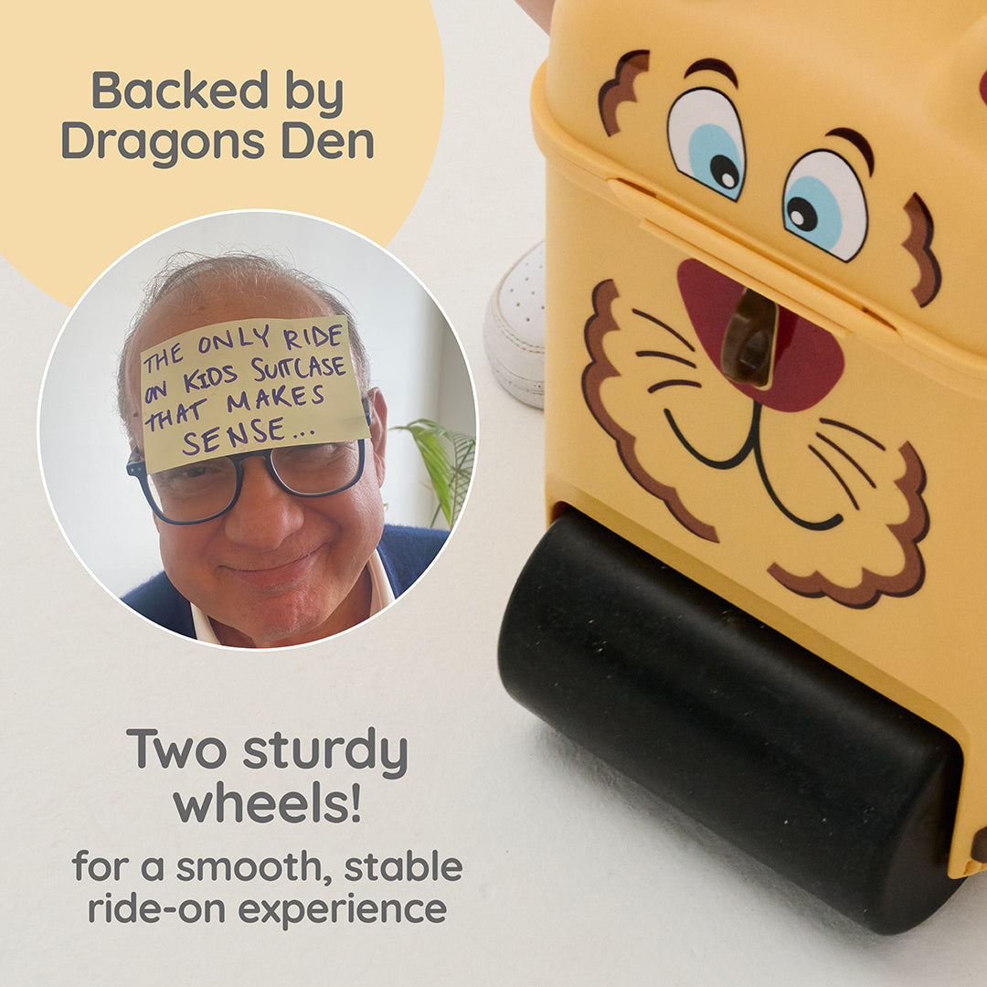 Kids Ride-on Suitcase: Lion