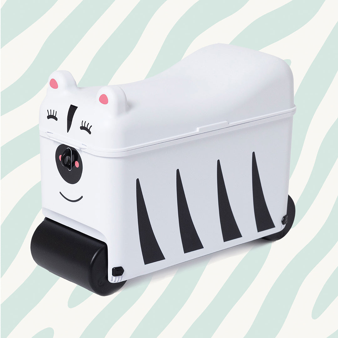 Kids Ride-on Suitcase: Zebra